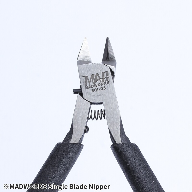 MADWORKS Single Blade Nipper Sharp Modeling Tool Pointed Side Cutter Prime Plier - Image 3