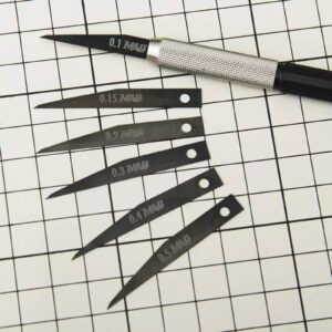 MADWORKS DLC Diamond-Like Carbon Coating Chisel 0.1/0.125/0.15/0.2/0.3/0.4/0.5mm
