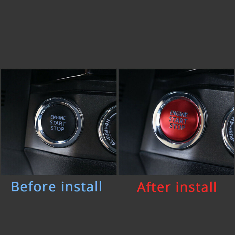 For Toyota Tacoma 2016-2023 Engine Start Stop Button Cover Trim Engine Switch - Image 5
