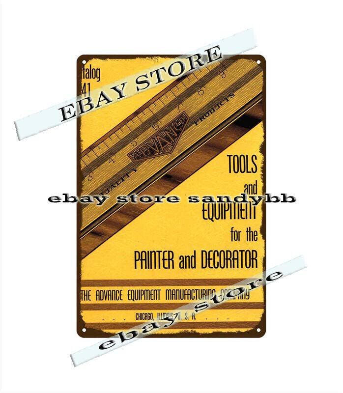 1941 The Advance Equipment Manufacturing Co. tools mechanic automotive metal tin - Image 2