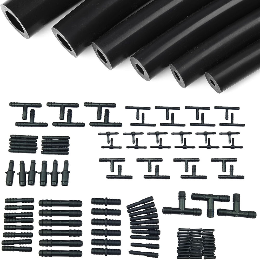 1/8" 5/32" 3/16" 1/4" 5/16" 3/8" Automotive Silicone Vacuum Tubing Hose line Kit - Image 2