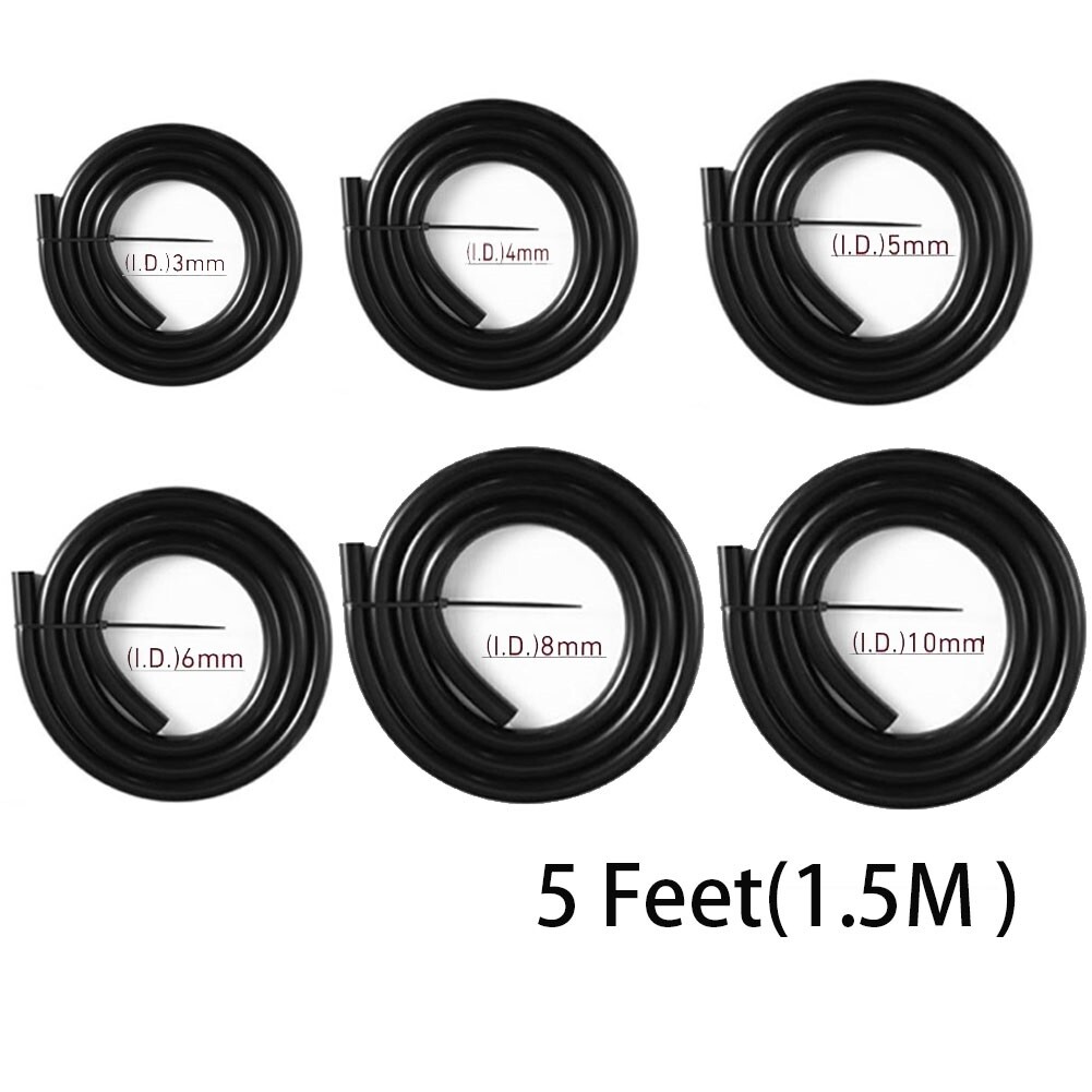1/8" 5/32" 3/16" 1/4" 5/16" 3/8" Automotive Silicone Vacuum Tubing Hose line Kit - Image 5
