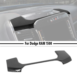 For Dodge Ram 1500 2019-2025 Carbon Fiber Center Console Storage Box Panel Trim