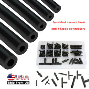 1/8" 5/32" 3/16" 1/4" 5/16" 3/8" Automotive Silicone Vacuum Tubing Hose line Kit