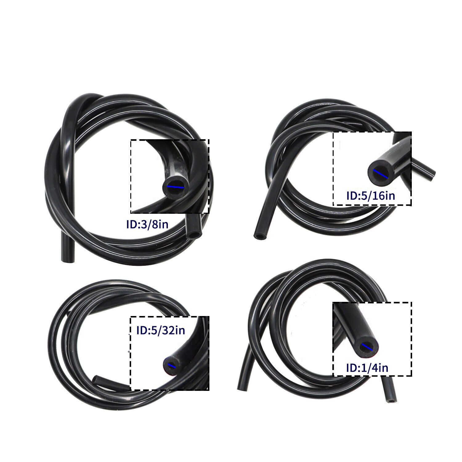 4/6/8/10mm Vacuum Hose Automotive High Performance Car Vacuum Lines Kit - Image 2