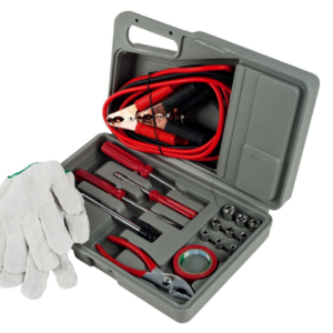 Auto Emergency Kit Set Roadside Car Tool Bag Vehicle Safety Kit Jumper 30 Piece