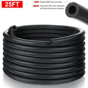 1/4 Inch ID Fuel Line Hose 25FT NBR Rubber for Automotive Fuel Systems