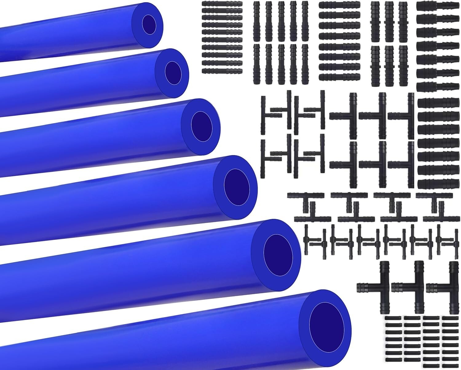 High Performance Automotive Silicone Vacuum Tubing Hose line Kit 6PCS 5FT