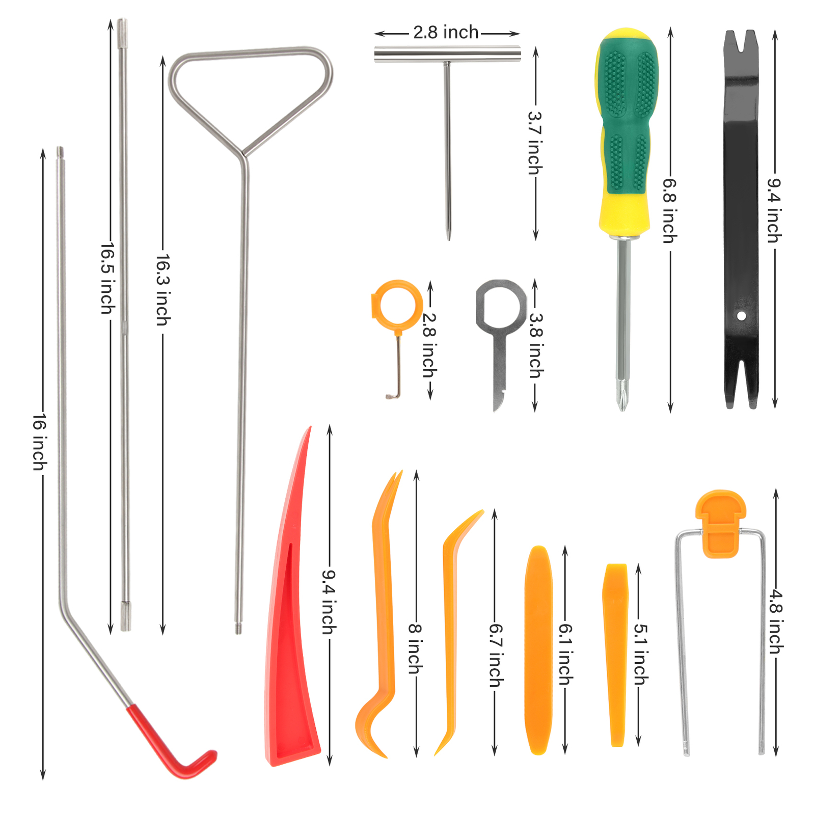 Car Repair Tool Kit Portable Automotive Tool Set Car Fastener Remover Sets 24pc - Image 2