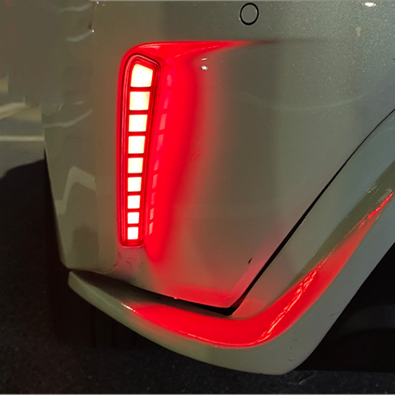 Square Rear Bumper decoration lamp led brake light For Toyota Corolla 2019-2023