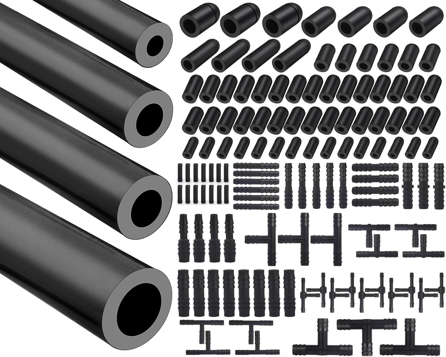 5/32 1/4 5/16 1/2 Automotive Silicone Vacuum Tubing Hose line Kit 5FT with 11... - Image 3