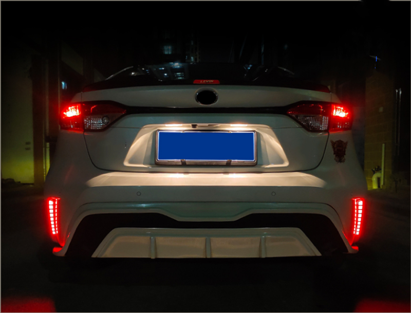 Square Rear Bumper decoration lamp led brake light For Toyota Corolla 2019-2023 - Image 4