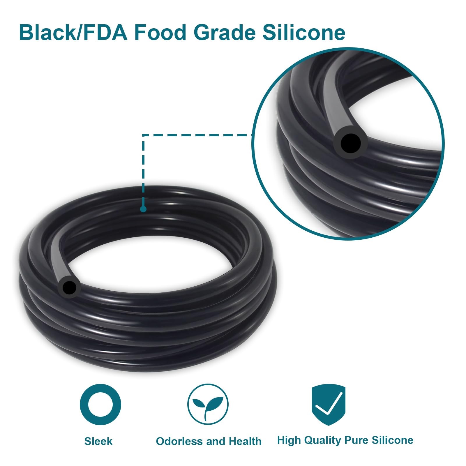 Vacuum Hose Automotive 10 FT 3/16 Inch ID Vacuum Line 130PSI Max Pressure Vacuum - Image 5