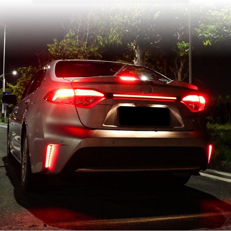 Square Rear Bumper decoration lamp led brake light For Toyota Corolla 2019-2023 - Image 5