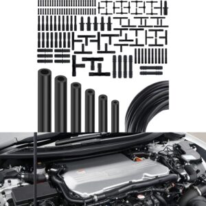5FT For Honda 6Pcs Vacuum Hose Automotive Vacuum Lines Kit w/ 113pcs Connectors