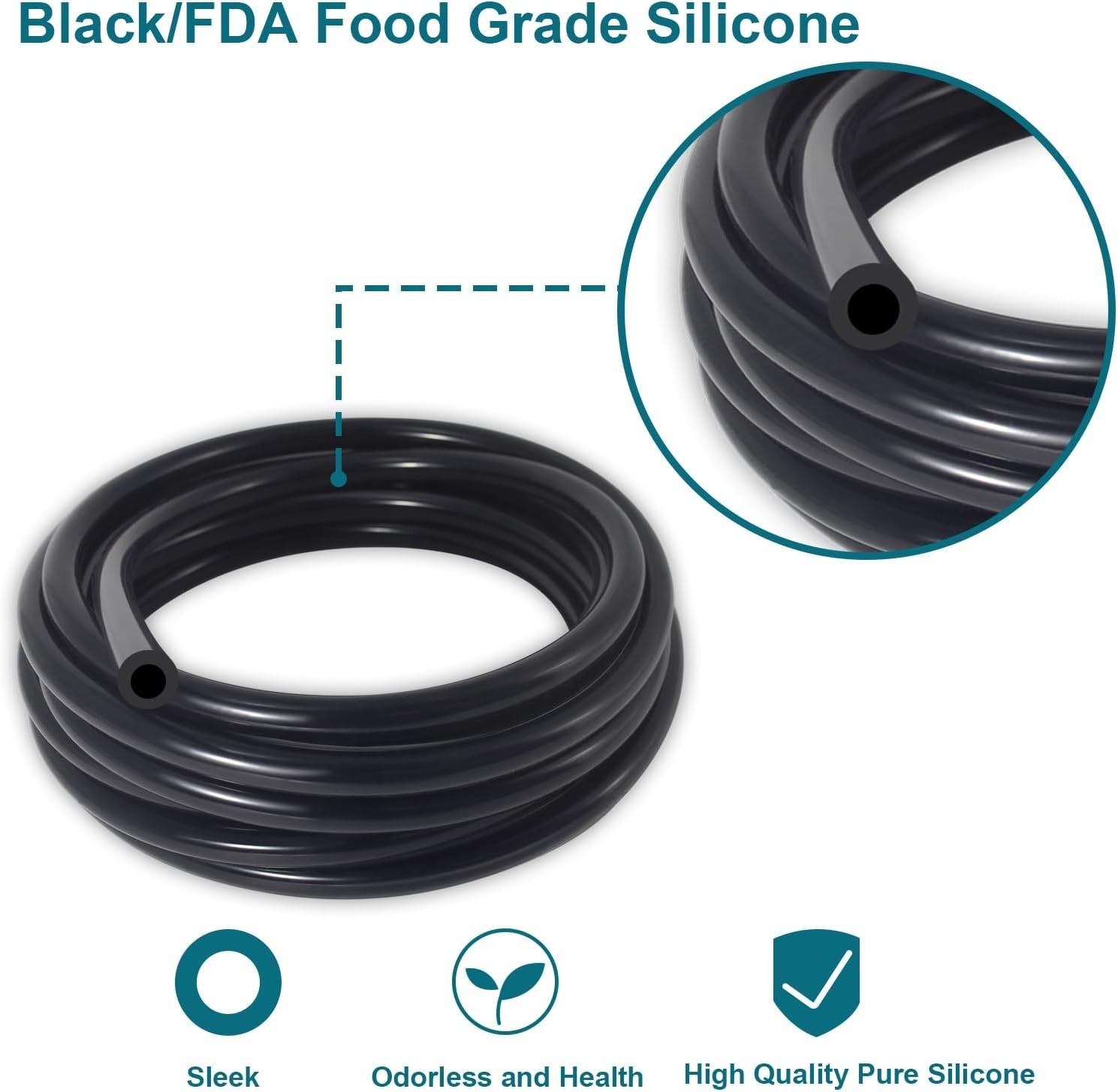 Vacuum Hose Automotive 16.4 FT 1/8 Inch ID, 3/16 Inch OD Vacuum Line 130PSI - Image 4