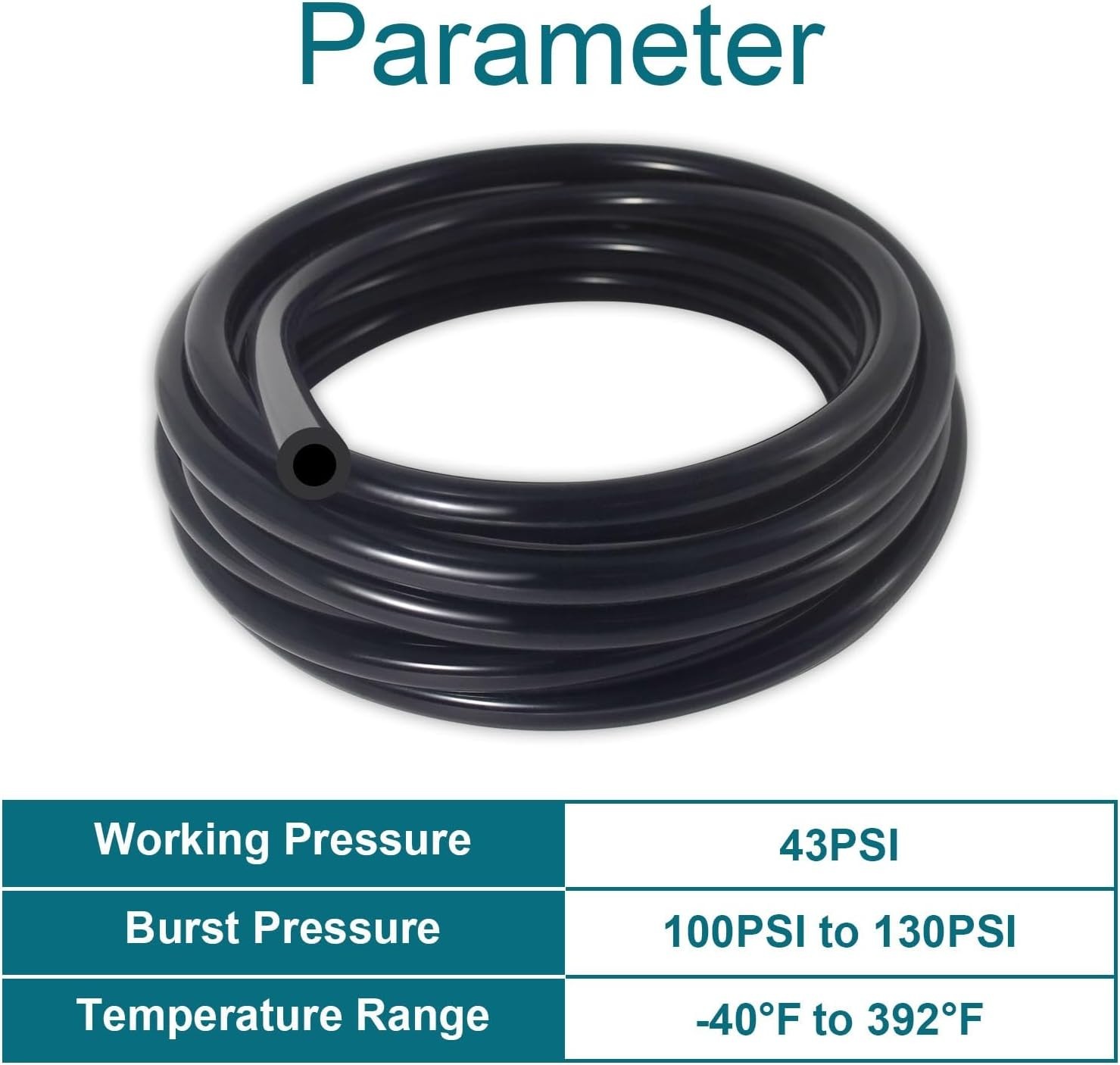 Vacuum Hose Automotive 16.4 FT 1/8 Inch ID, 3/16 Inch OD Vacuum Line 130PSI - Image 5