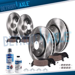 Front Rear Disc Rotors Ceramic Brake Pads for 2008 2009 2010 2011-2015 Scion xB