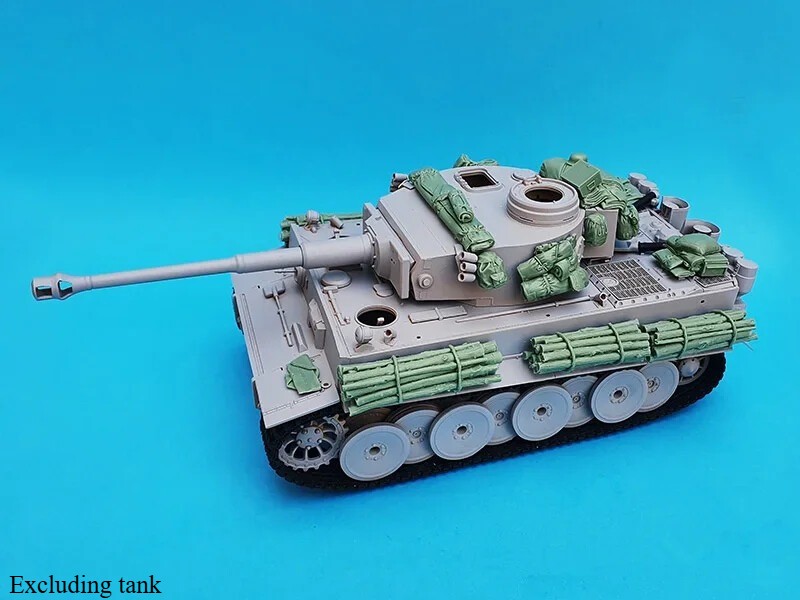 1/35 Resin Assembly Model Kit Tiger I Pz Kpfw VI Tank Accessories Set Parts