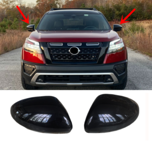 For NISSAN PATHFINDER 2022-2025 Bright Black Side Mirrors Rearview Trim Cover