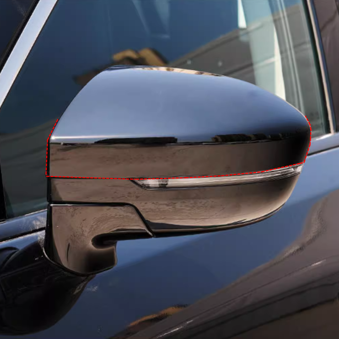 For NISSAN PATHFINDER 2022-2025 Bright Black Side Mirrors Rearview Trim Cover - Image 3