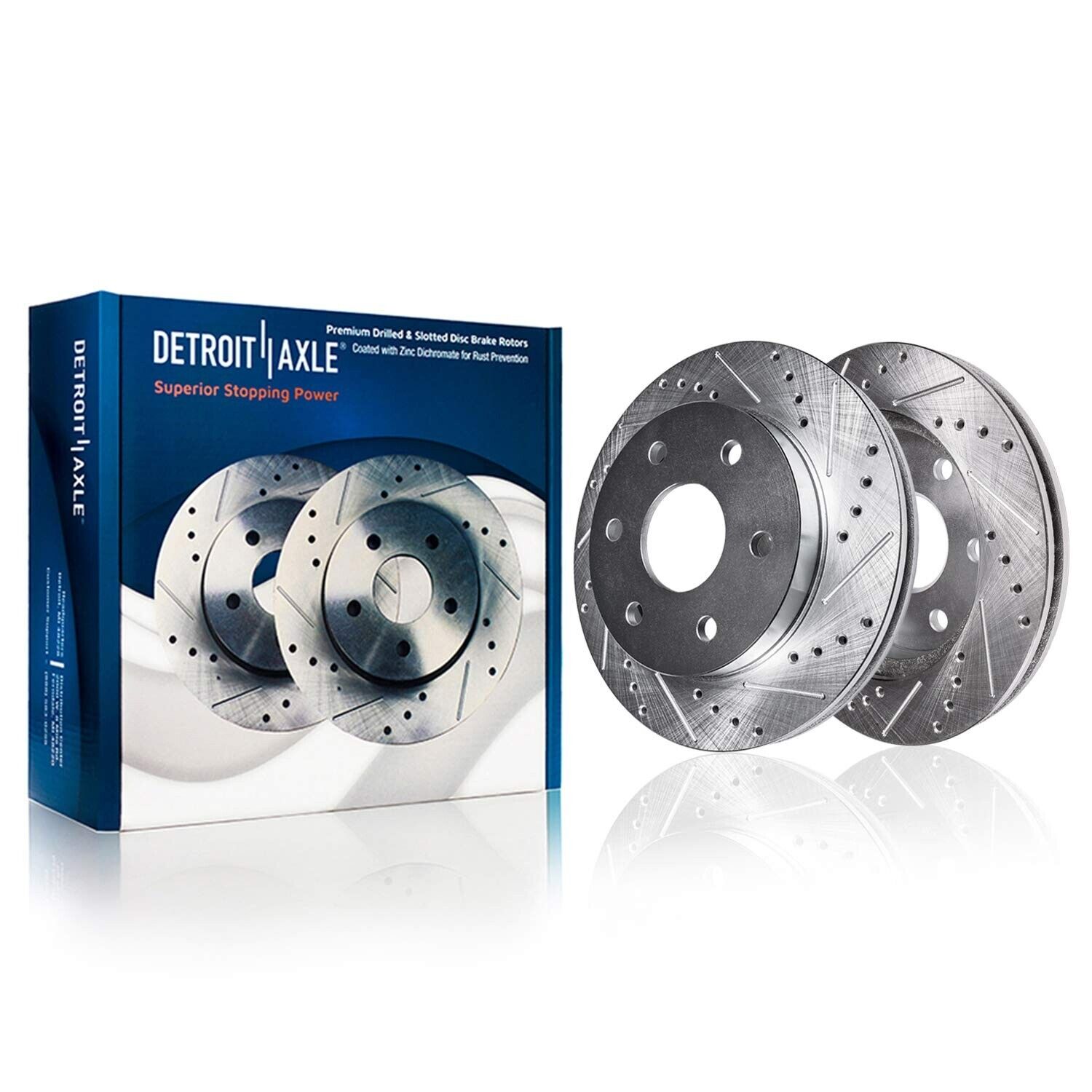 Front Rear Drilled Rotors Brake Pads for 2018 - 2020 F-150 Expedition Navigator - Image 3