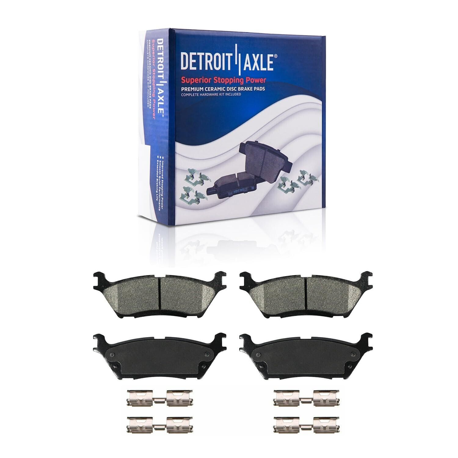 Front Rear Drilled Rotors Brake Pads for 2018 - 2020 F-150 Expedition Navigator - Image 5
