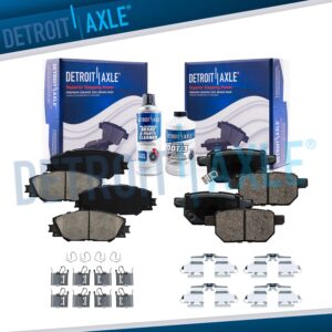 Front and Rear Ceramic Brake Pads Kit for Toyota Matrix Pontiac Vibe Scion tC