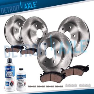 6 Lugs Front & Rear Disc Rotors and Ceramic Brake Pads for 2012-2020 Ford F-150