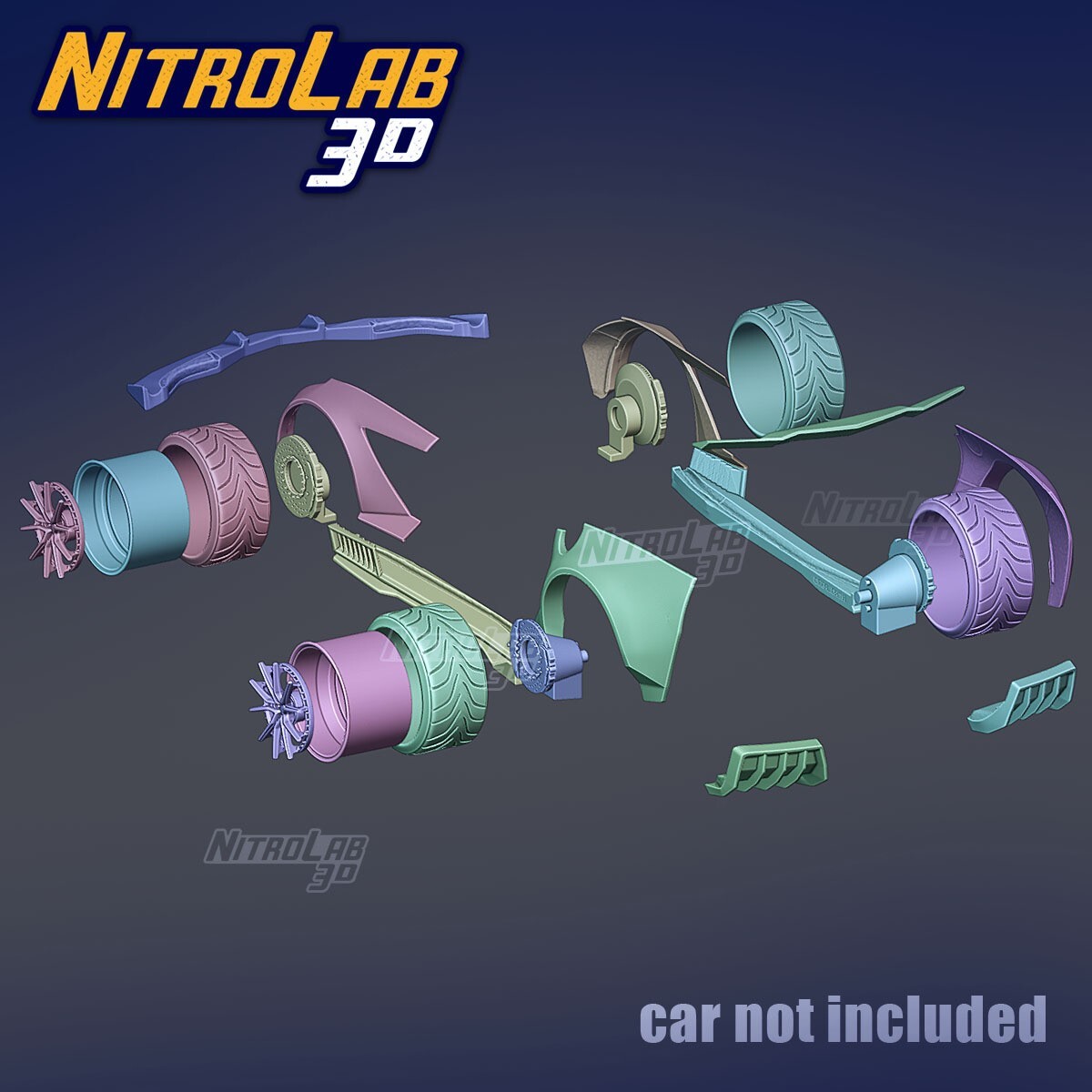 1:18 Scale C7 Corvette Bodykit - Image 2