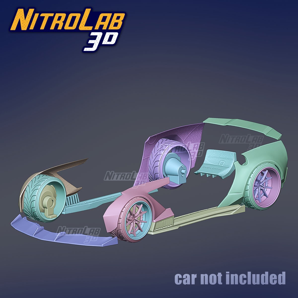 1:18 Scale C7 Corvette Bodykit - Image 3