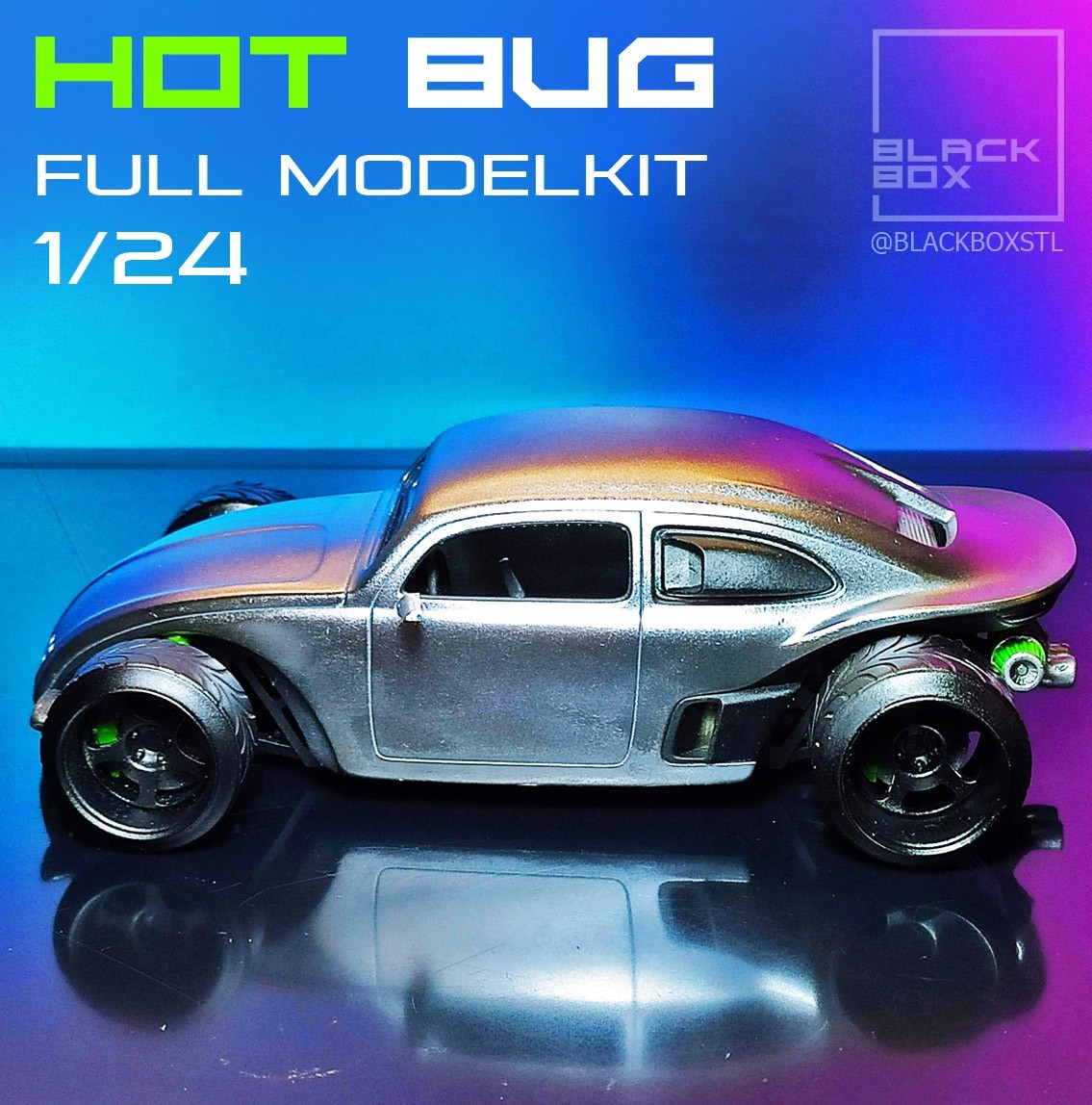 1:25-1:24 Scale VW HotBug Model Kit-Unpainted-Unassembeled - Image 2