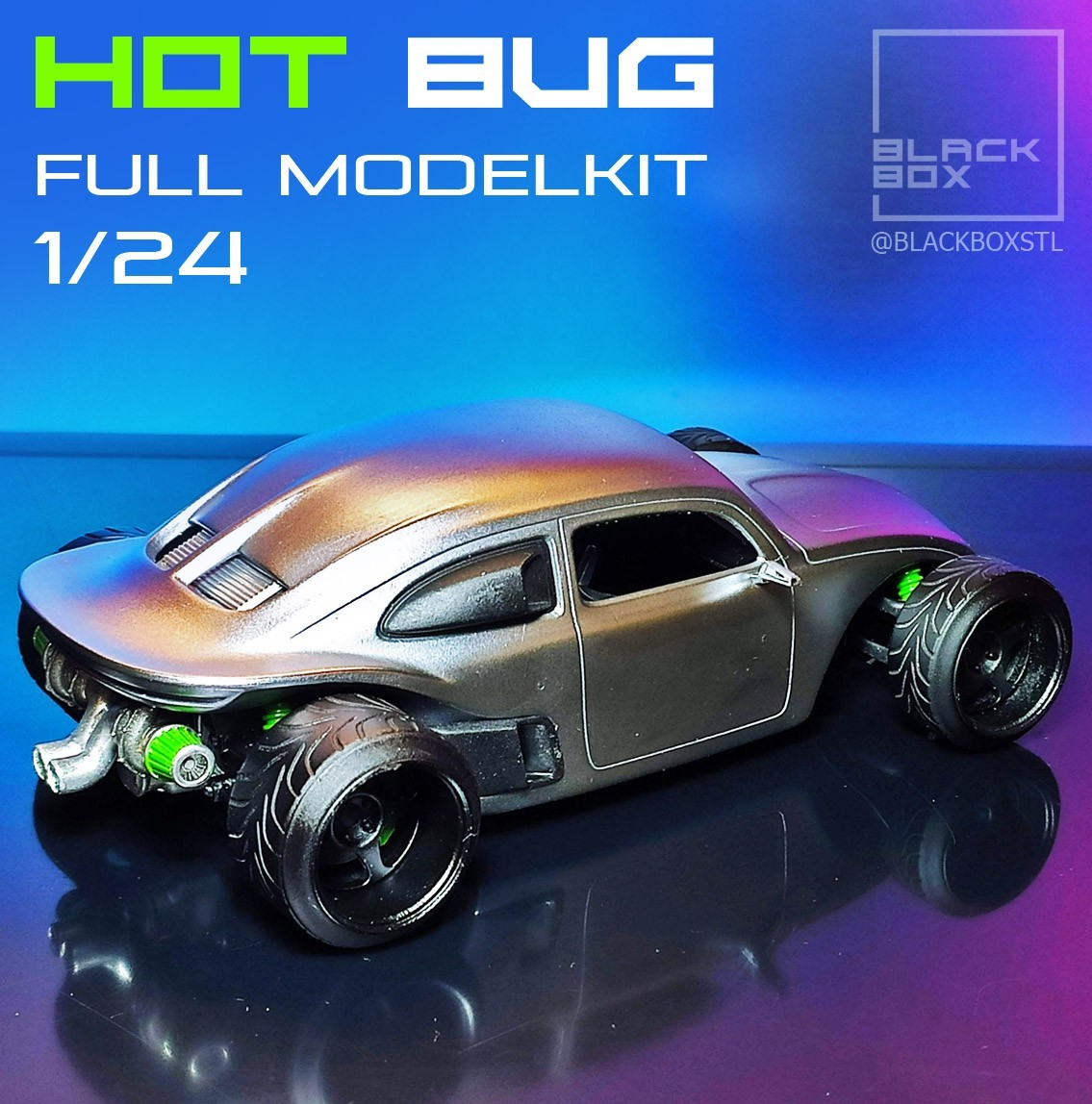 1:25-1:24 Scale VW HotBug Model Kit-Unpainted-Unassembeled - Image 3