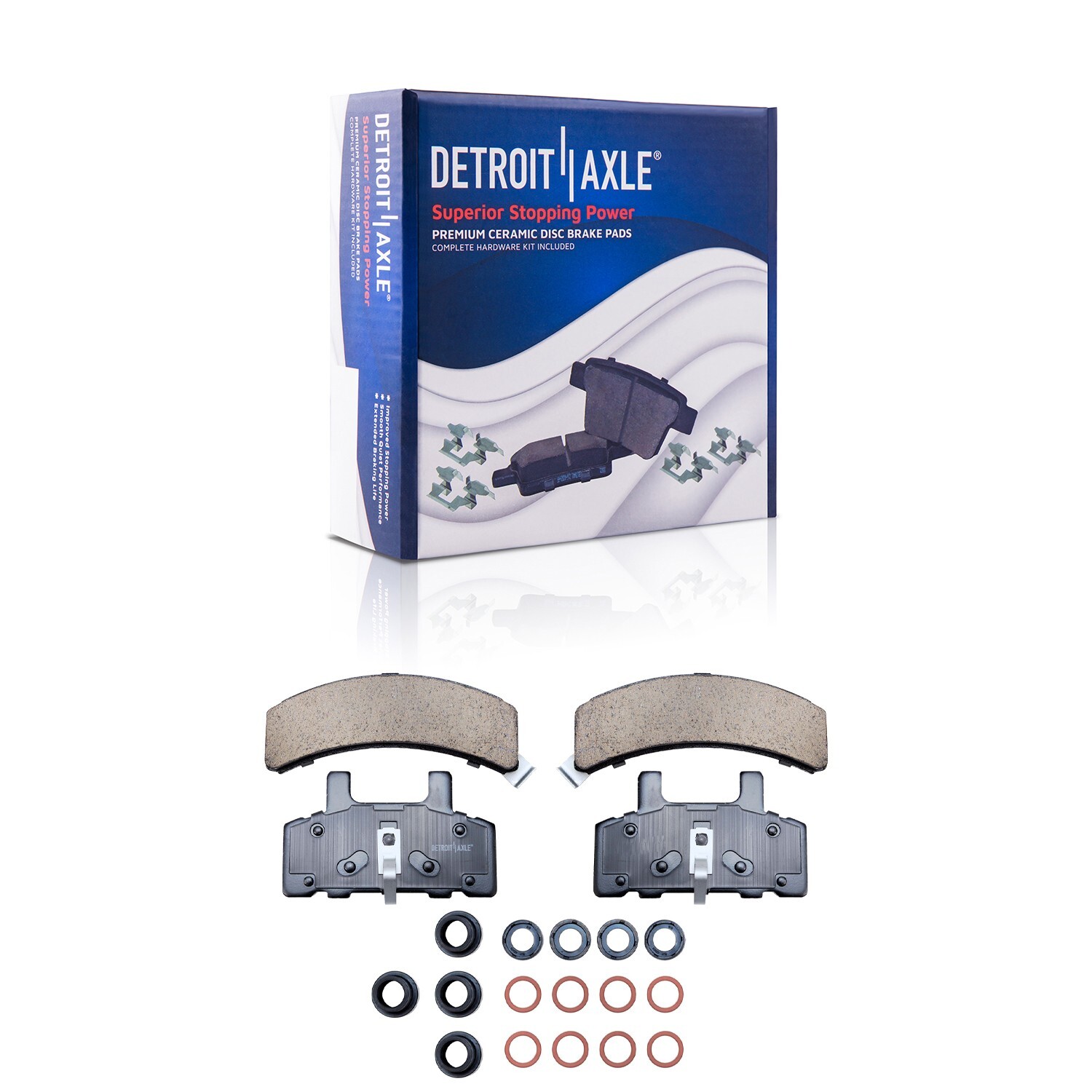 Front Drilled Rotors + Brake Pads for Chevy GMC Yukon Tahoe Savana Express1500 - Image 4