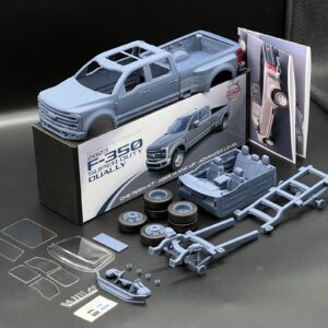 1/25 2023 Ford F-350 SD Dually Truck Resin Model Kit with, Clear Parts & Tires