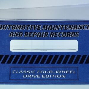 4X4 (Four-wheel drive) Automotive Service and Repair Logbook w/ protective cover