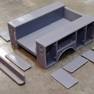 3D Printed 1/25 Work Box Service Bed For Medium Duty Truck Model Car Kit