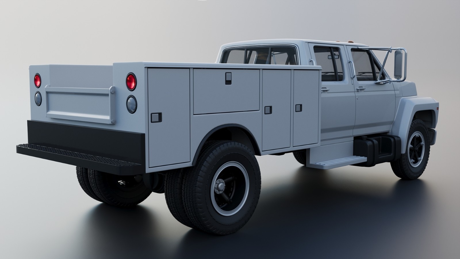 3D Printed 1/25 Work Box Service Bed For Medium Duty Truck Model Car Kit - Image 2