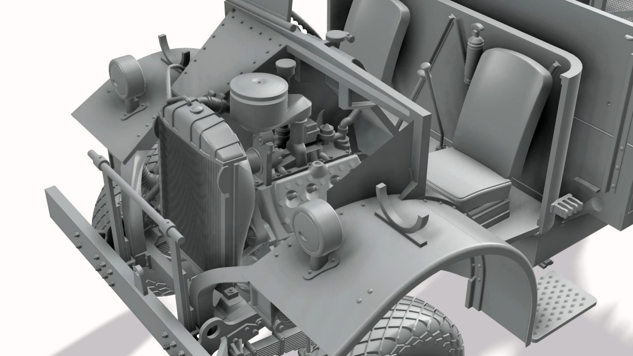 Thunder TM35306 1/35 LRDG F30 Gun Truck CMP in LRDG Service Plastic model - Image 3