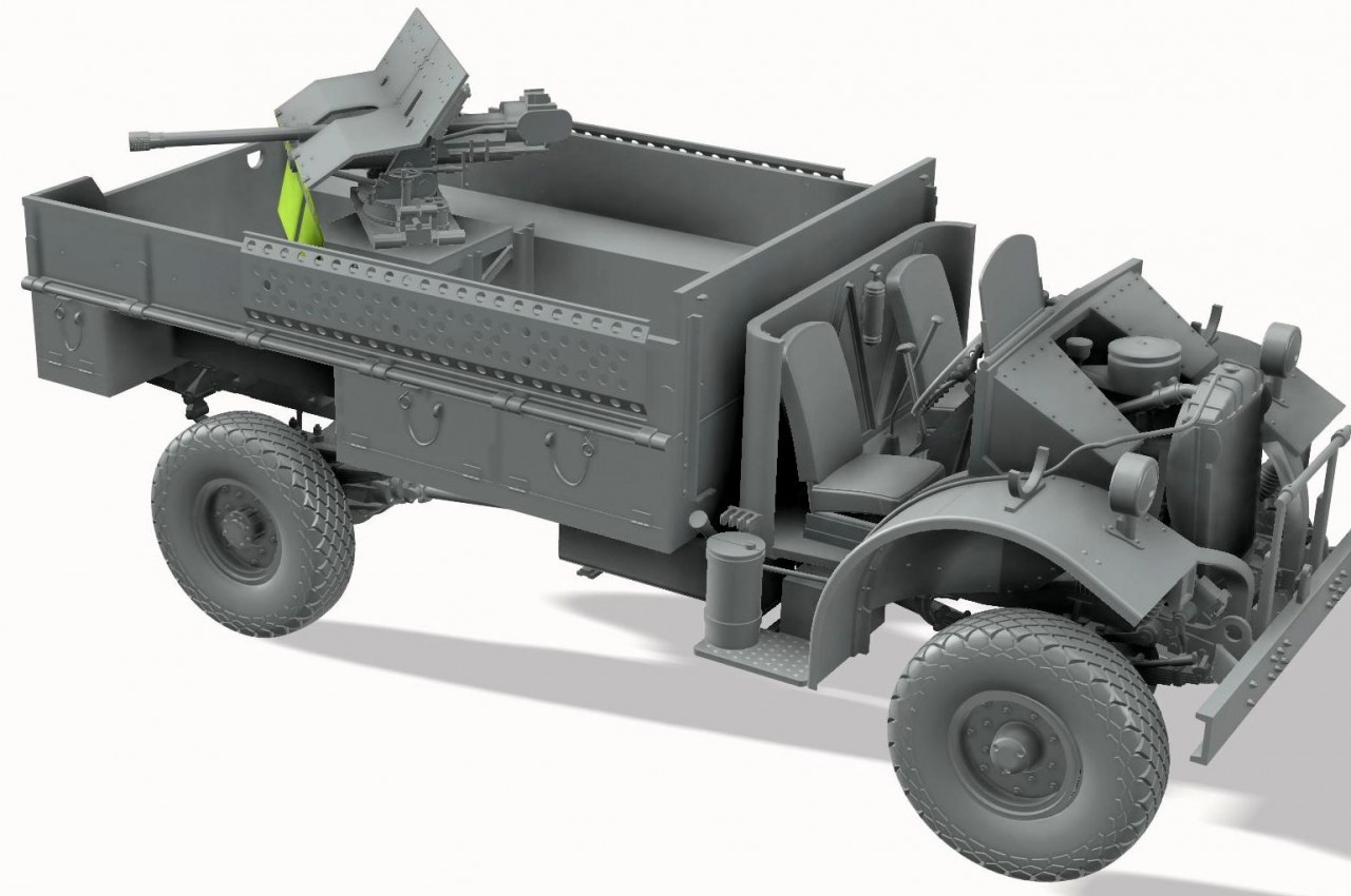 Thunder TM35306 1/35 LRDG F30 Gun Truck CMP in LRDG Service Plastic model - Image 4
