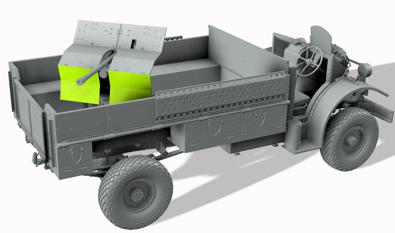 Thunder TM35306 1/35 LRDG F30 Gun Truck CMP in LRDG Service Plastic model - Image 5