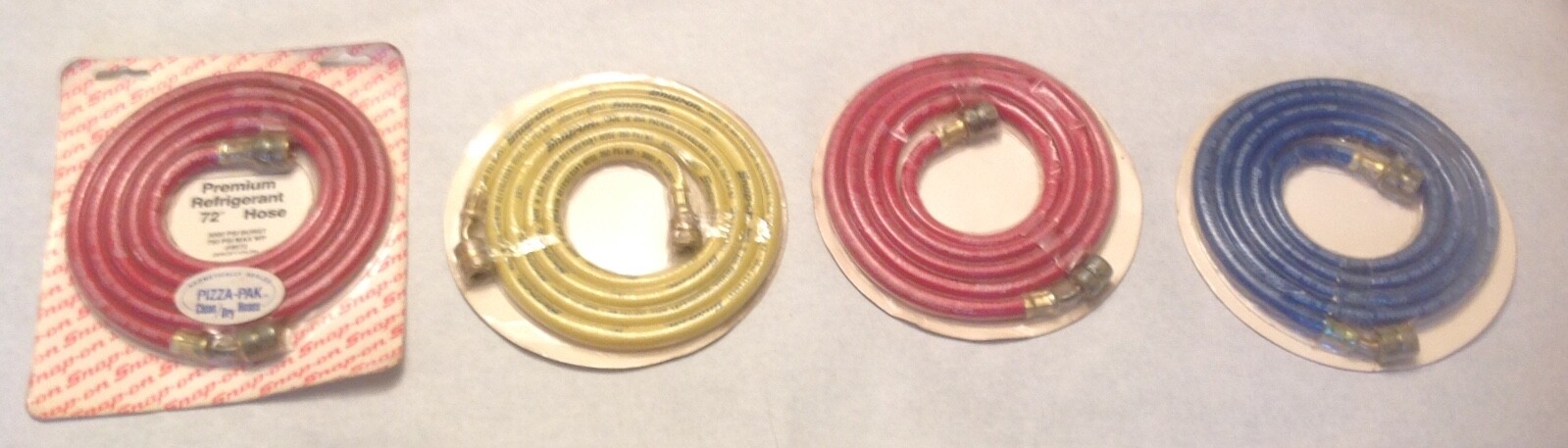 SNAP-ON AUTOMOTIVE DEALERSHIP SERVICING REFRIDGERANT HOSE 6FT NEW LOT OF 4