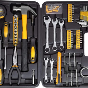 CARTMAN 148 Piece Automotive and Household Tool Set Yellow