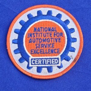 National Institute for Automotive Service Excellence Certified Round Patch Badge