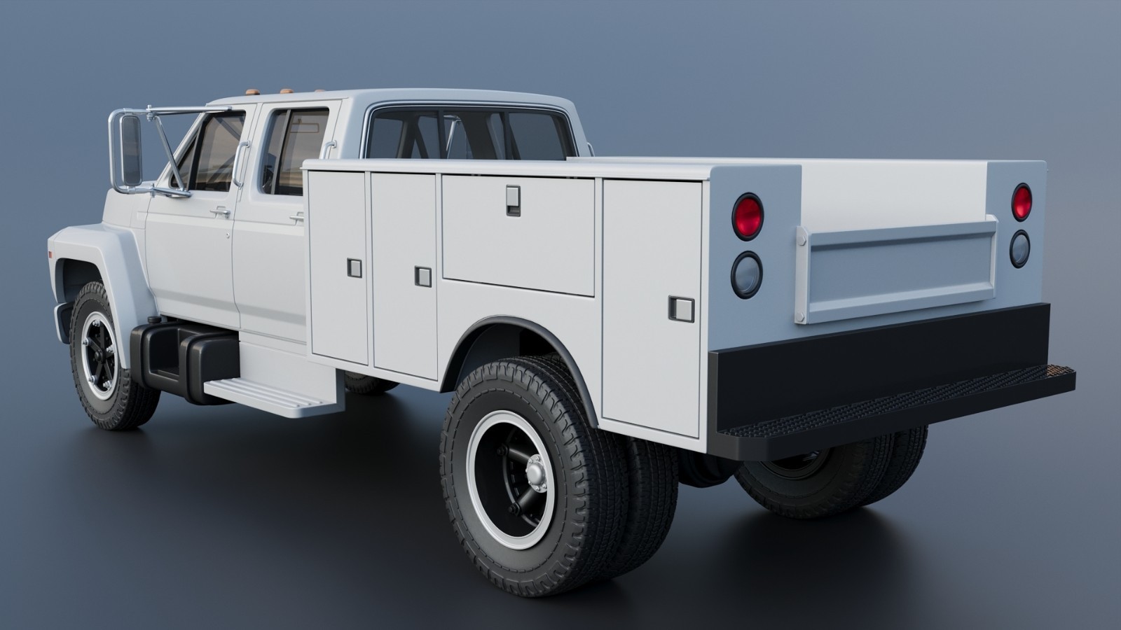ABS-LIKE RESIN 3D PRINTED 1/16 1982 FORD F-700 SERVICE TRUCK FULL KIT - Image 4