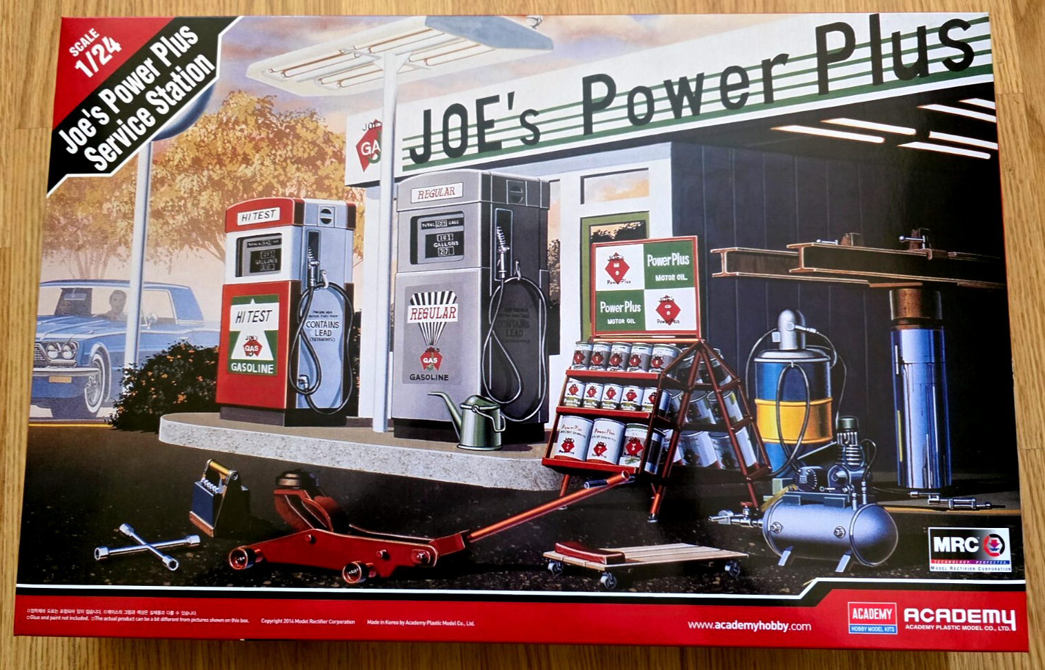 Academy Hobby 15122 Joe's Power Plus Gas Service Station 1/24