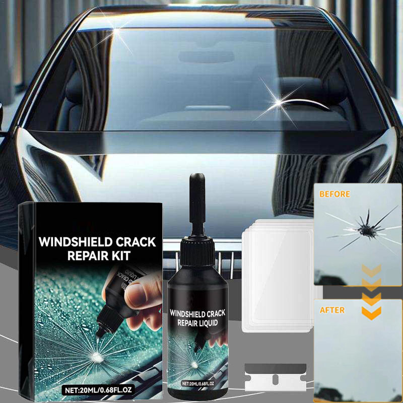Automotive Glass Repair Kit Fluid Fix Car Windshield Resin Chip Crack Tool