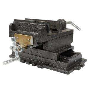 6" Cross Sliding Drill Press Vise Slide Vice Heavy Duty Machine Shop Grip Tools