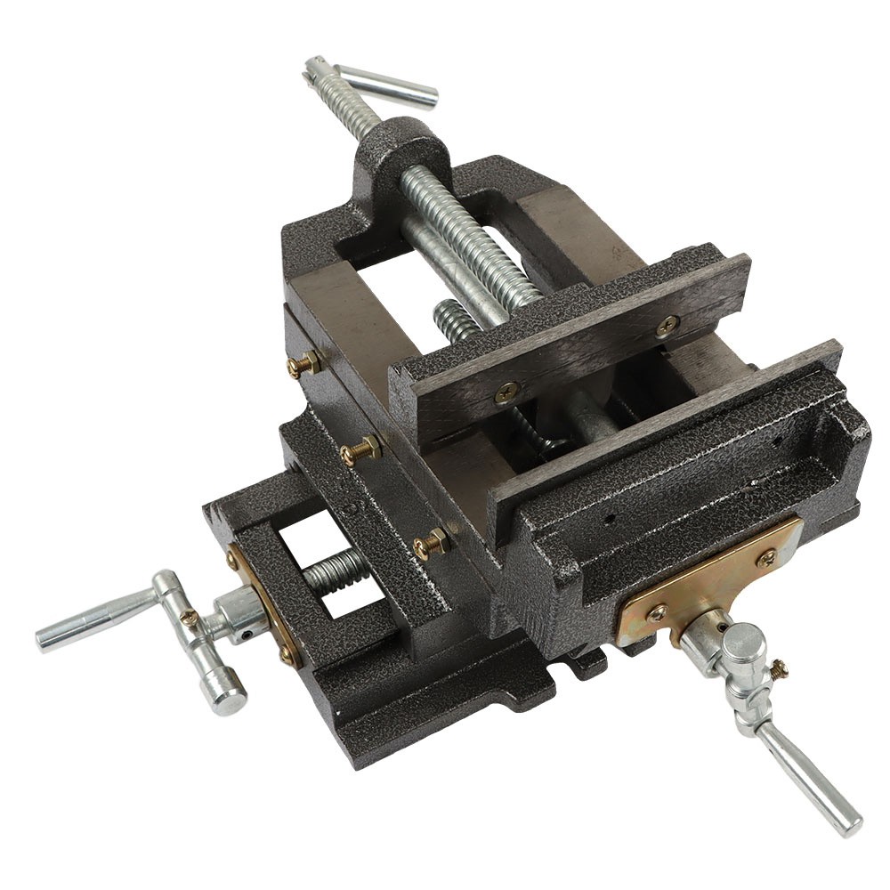6" Cross Sliding Drill Press Vise Slide Vice Heavy Duty Machine Shop Grip Tools - Image 5