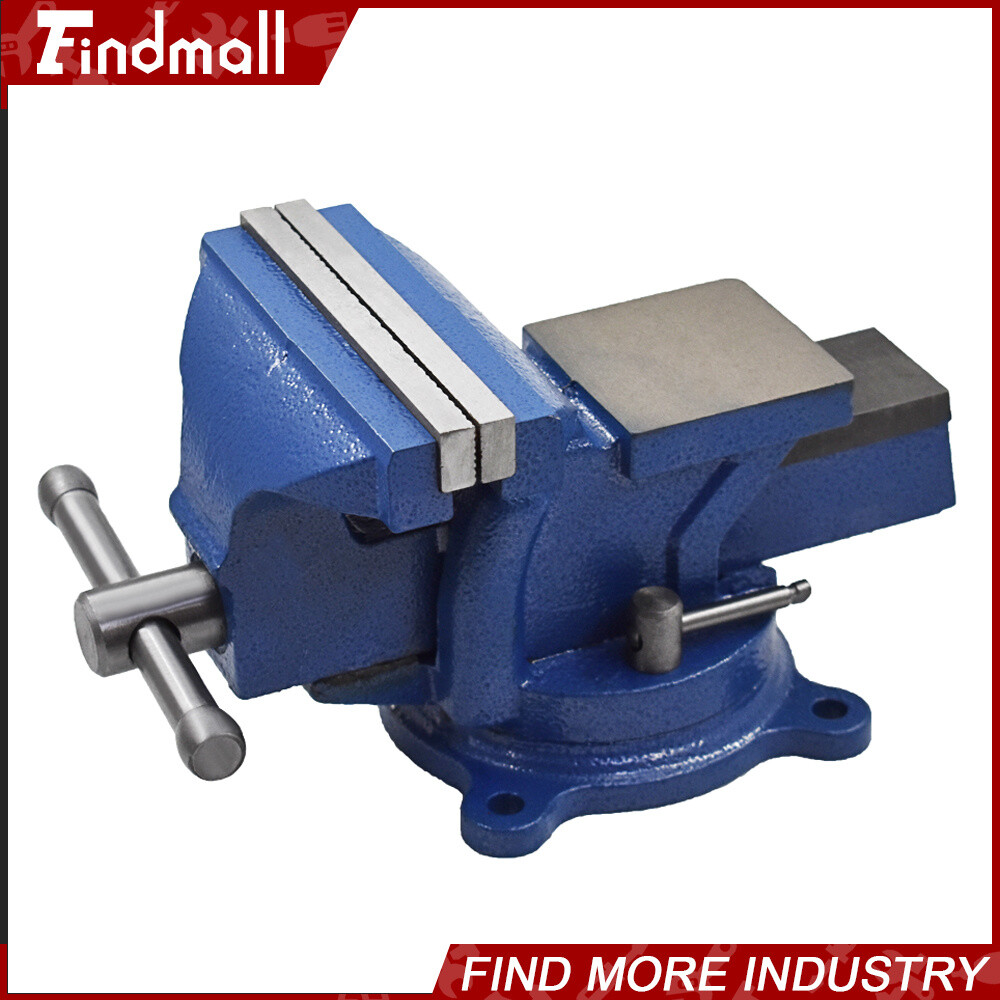 8"/6"/5"/4"Bench Vise W/ Anvil Swivel Base Heavy Duty Vice Multipurpose Vise - Image 2